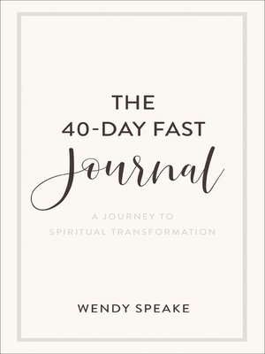 cover image of The 40-Day Fast Journal